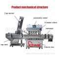 Screw capping glass plastic bottle cap sealing machine